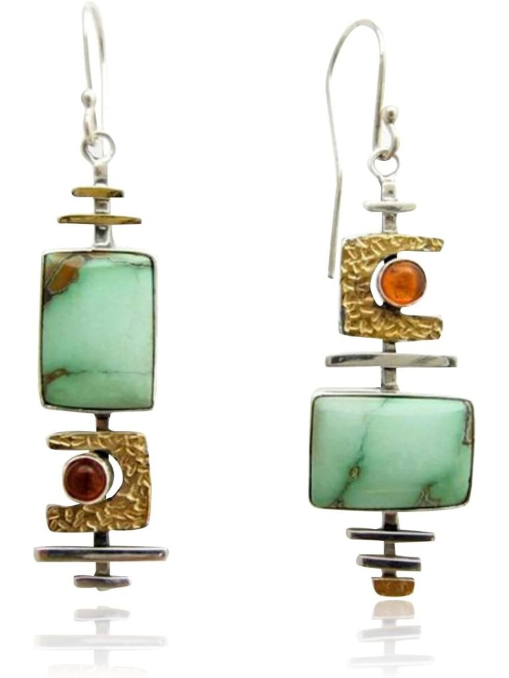 Handmade Boho Earrings Vintage Gold Lightweight Drop Dangle Statement Jewelry gi